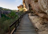 Serra da capivara brasil piaui rocha passarela