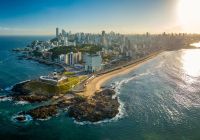 Vista aerea do farol da barra salvador bahia