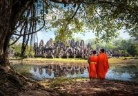 Monges Angkor Wat Camboja
