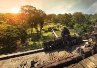 Vista aérea em Angkor Wat - Camboja