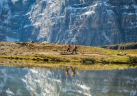 caminhada Lake louise outono