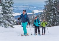 Canada tremblant caminhada neve