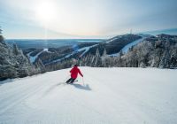Canada tremblant esquiador sozinho