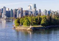 Parque Stanley no centro de Vancouver, BC, Canadá