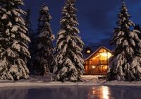 vista Lake louise inverno