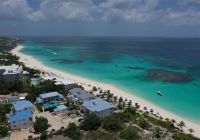 Anguilla - vista aérea mar turquesa