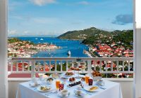 Breakfast fouquet s saint barth view