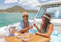 Le barthelemy hotel passeio barco casal refeicao
