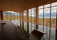 Tierra patagonia vista piscina