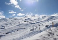 Valle nevado vista pistas de esqui