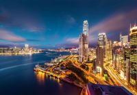 China hongkong cidade noite