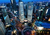 Vista aérea Cidade Shanghai China
