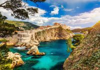 Old city center of famous town dubrovnik croatia