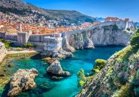 Vista aérea da cidade antiga de Dubrovnik