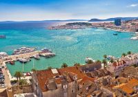 Vista panorâmica de Split, Croácia.