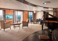 Norwegian cruise line hava pride of america large balcony living room