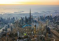 Det visit dubai burj khalifa vista aerea