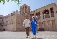 Dubai emirados arabes parques e diversao casal passeio