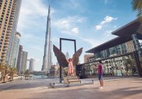 Emirados arabes dubai casal burj khalifa