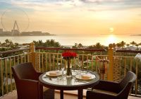 The ritz carlton dubai romantic balcony set up