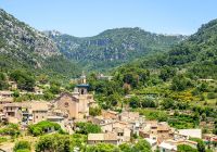 Old city of valldemossa mallorca spain