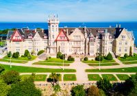 Palacio de la magdalena peninsula in santander city spain