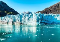 Alaska glacier bay landscape view from cruise ship holiday travel
