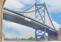 Eua filadelfia cidade ponte