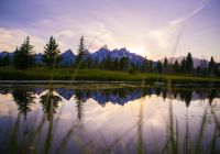Eua parque nacional grand teton pordosol