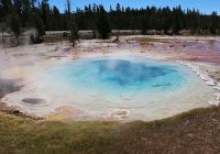 Eua parque nacional yellowstone lago