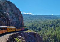 Eua trem durango silverton narrow gauge montanha