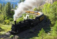 Eua trem durango silverton narrow gauge paisagem