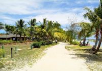 Praia ilha tropical Malolo Lailai, lhas Fiji