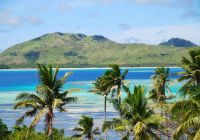 Praia paradisíaca lua de mel Ilhas Fiji