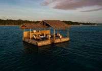 Amanpulo floating kawayan bar experience