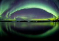 Finlandia laponia aurora boreal no lago nanguniemi inari pertti turunen