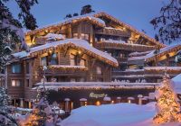 Franca courchevel barriere les neiges fachada luzes
