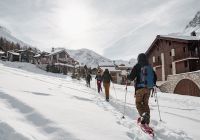 Franca val disere raquete de neve pessoas