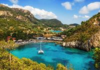 Baia Paleokastritsa Corfu, Grécia