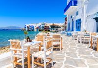 Taverna grega em Little Venice.