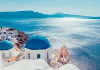 Vista de Santorini - Grécia