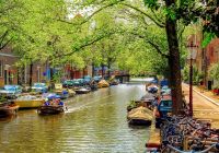 Holanda amsterda canal e bikes