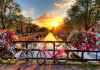 Shutterstock holanda amsterda nascer do sol no canal