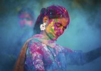 Holi festival ou Festival das Cores, na Índia.