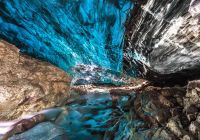 Caverna Ice, Vatnajokull Glacier, Jokulsarlon, Islândia