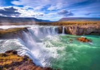 Islandia godafoss waterfall
