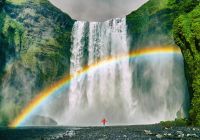 Islandia skogafoss waterfall