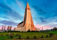 Reykjavik islandia iceland verao church