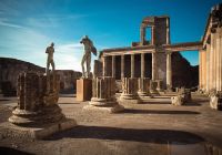 Antigo templo da antiga pompeia