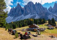 Geisleralm Dolomitas Val Di Funes na Itália, Adolf Munkel Trail